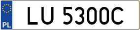 Trailer License Plate
